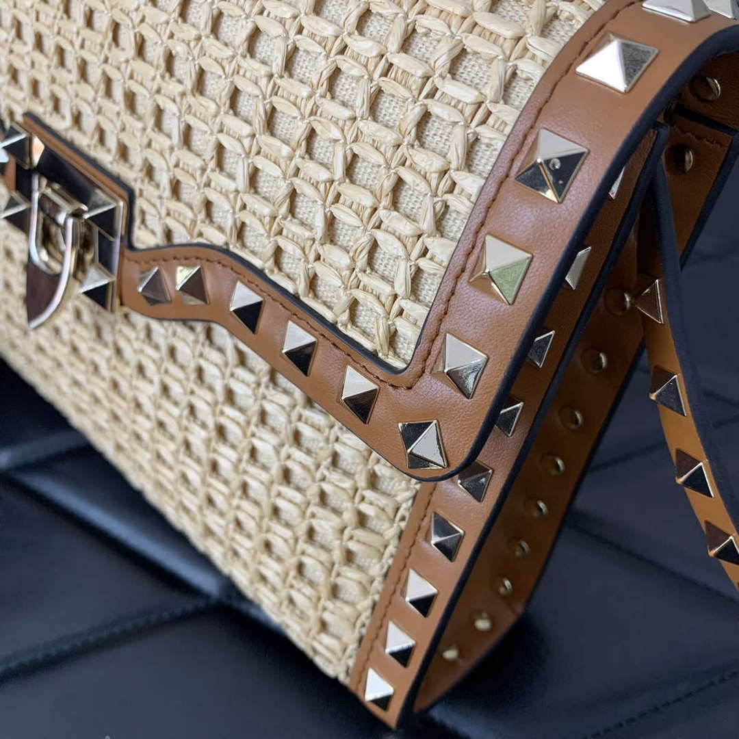 Valentino 03221 VLOGO SIGNATURE Crossbag RAFFIA