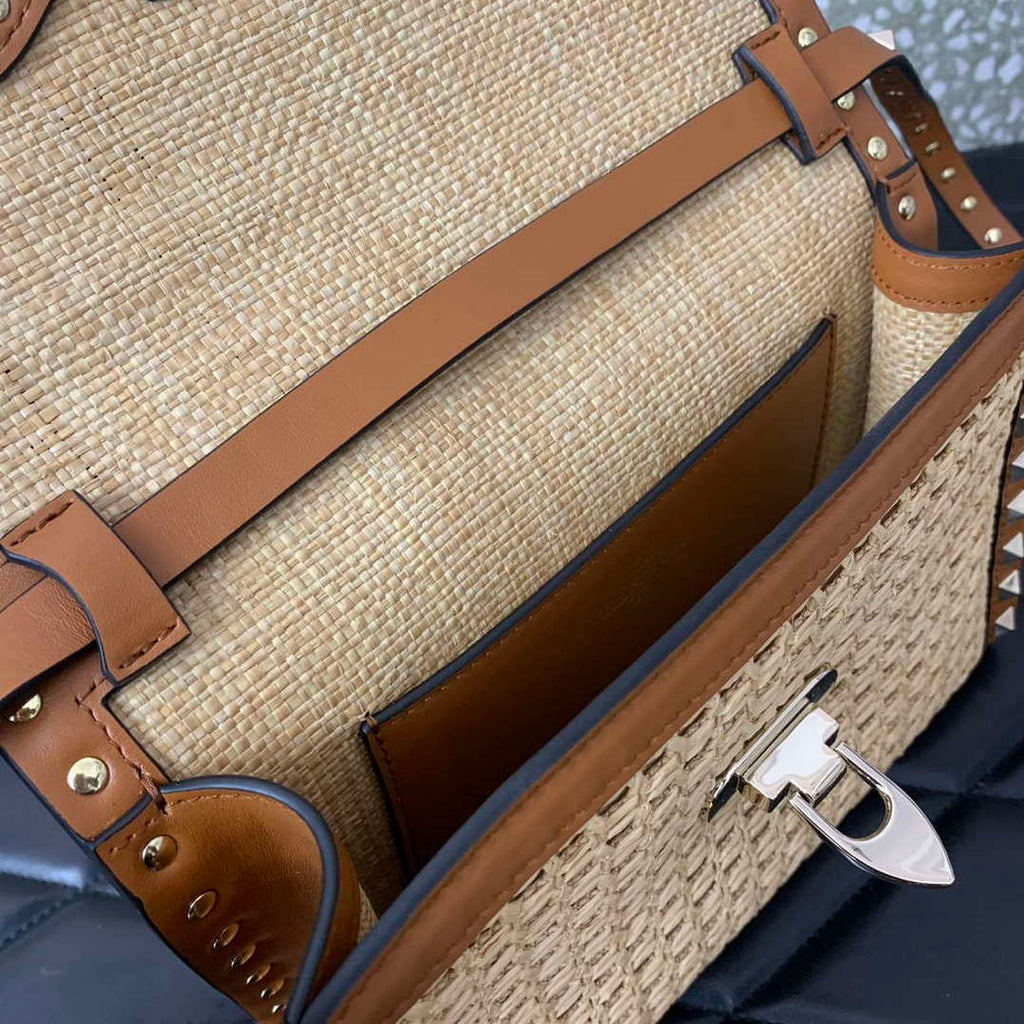 Valentino 03221 VLOGO SIGNATURE Crossbag RAFFIA