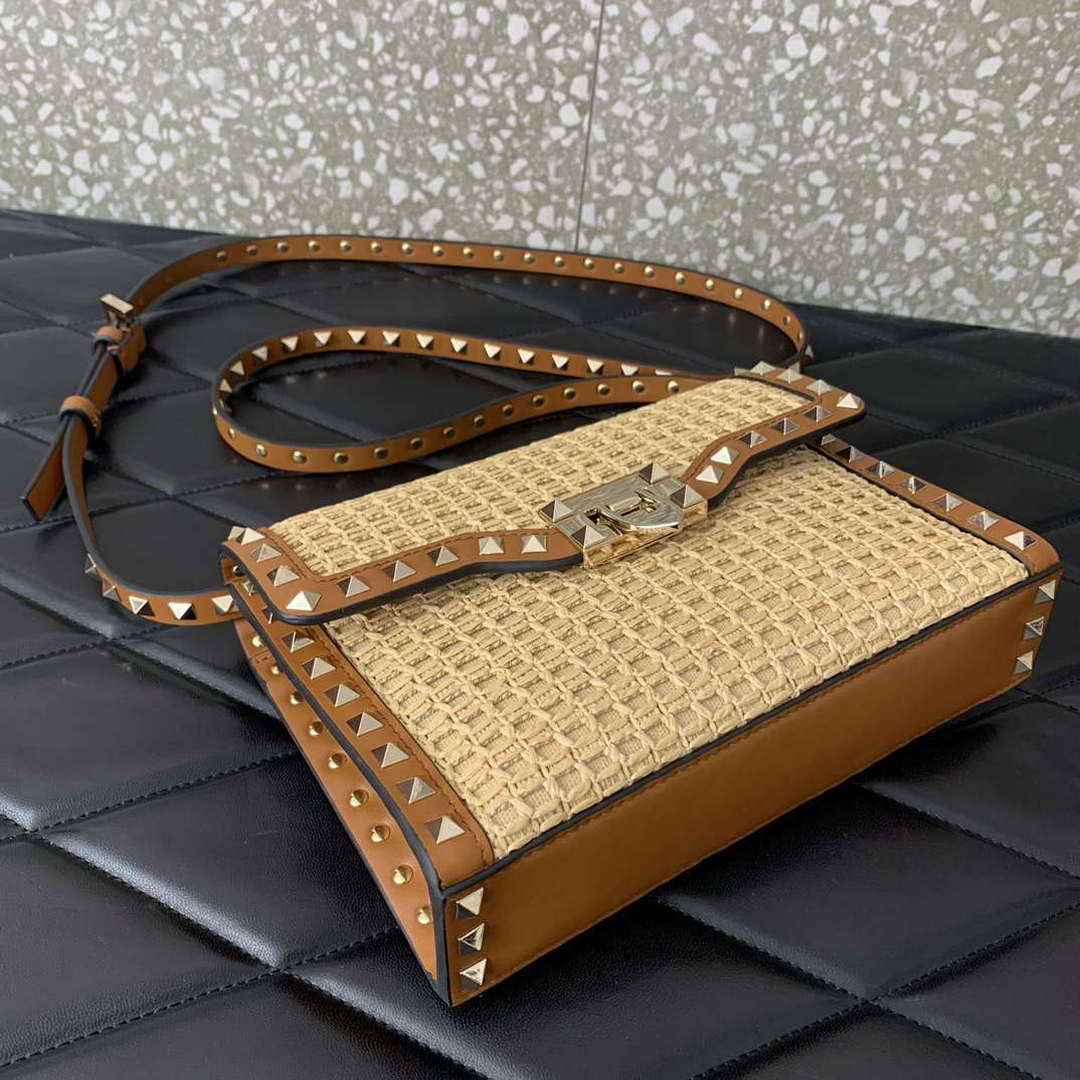 Valentino 03221 VLOGO SIGNATURE Crossbag RAFFIA