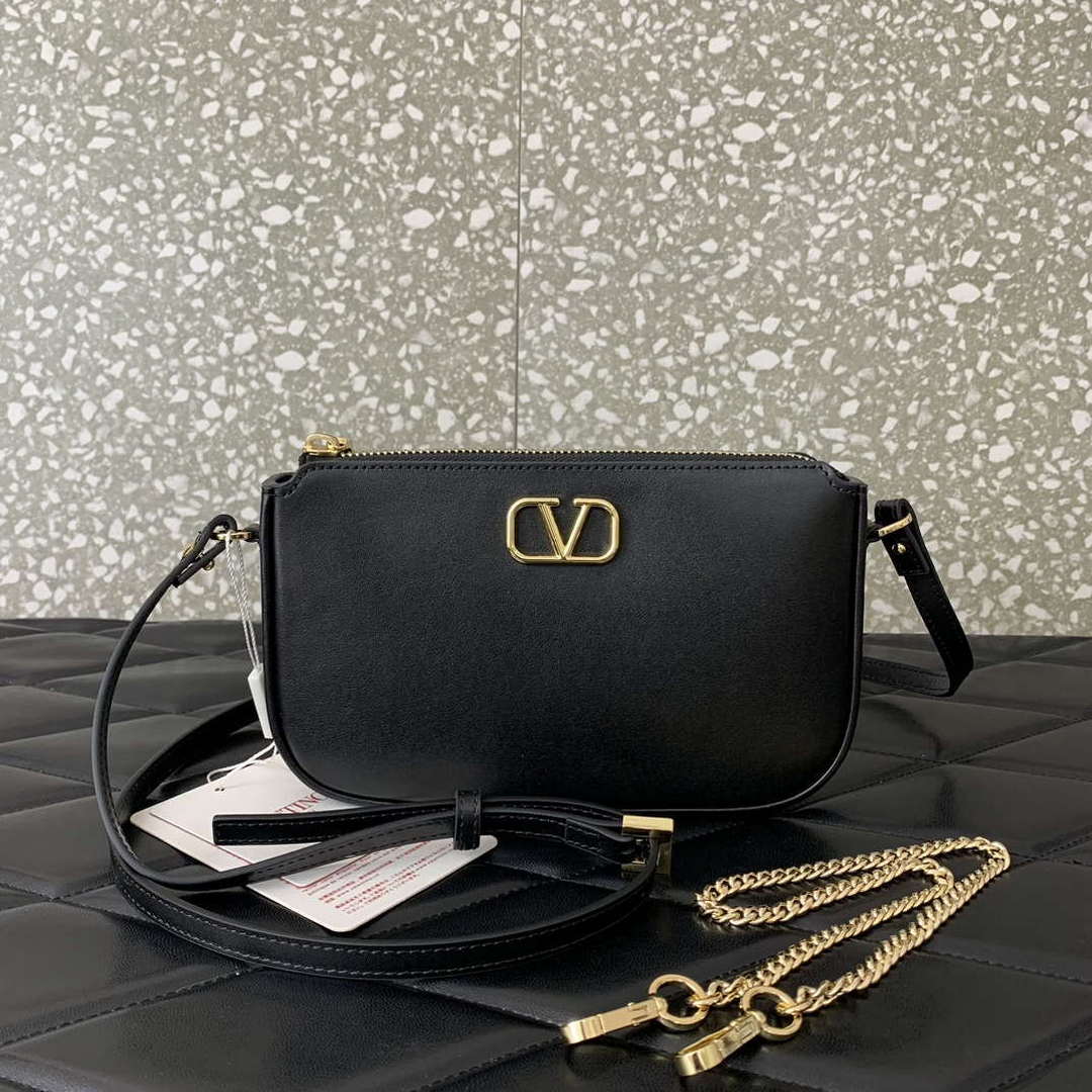 Valentino 079 VLOCO SIGNATURE CALFSKIN LEATHER BAG
