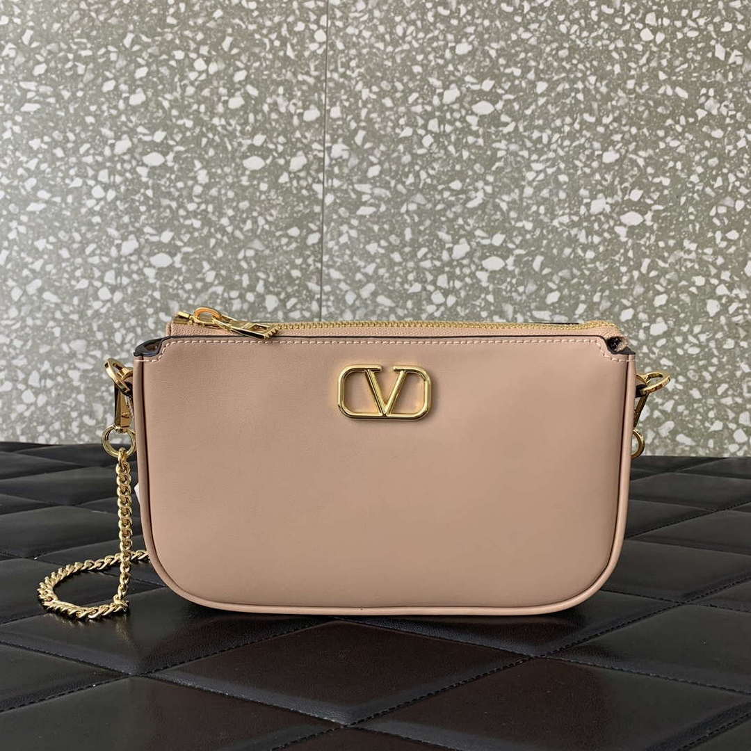 Valentino 079 VLOCO SIGNATURE CALFSKIN LEATHER BAG