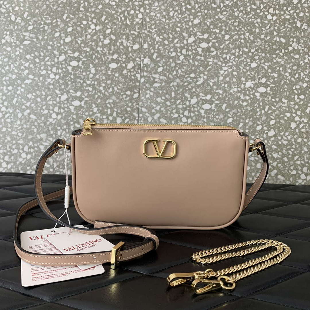 Valentino 079 VLOCO SIGNATURE CALFSKIN LEATHER BAG
