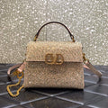 Valentino 1W2B0G97TZA0FO Vsling Mini Handbag With Sparkling Embroidery Pink - Default Title - View 1