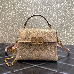 Valentino 1W2B0G97TZA0FO Vsling Mini Handbag With Sparkling Embroidery Pink - Default Title - View 1