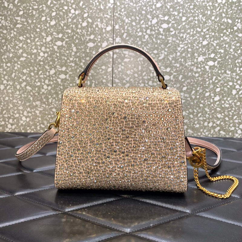 Valentino 1W2B0G97TZA0FO Vsling Mini Handbag With Sparkling Embroidery Pink