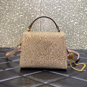 Valentino 1W2B0G97TZA0FO Vsling Mini Handbag With Sparkling Embroidery Pink - Default Title - View 2