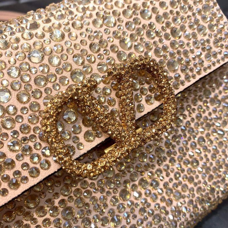 Valentino 1W2B0G97TZA0FO Vsling Mini Handbag With Sparkling Embroidery Pink
