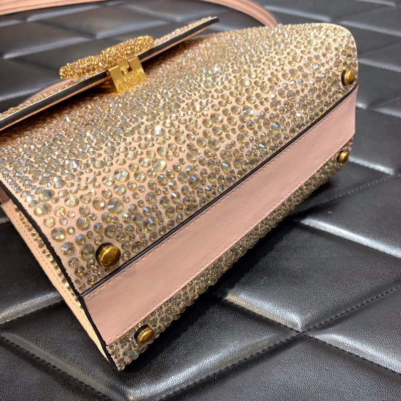 Valentino 1W2B0G97TZA0FO Vsling Mini Handbag With Sparkling Embroidery Pink