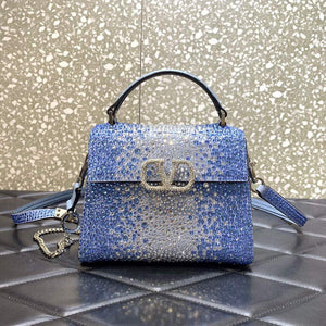 Valentino 1W2B0G97TZA0FO Vsling Mini Handbag With Sparkling Embroidery Gradient blue - Default Title - View 1