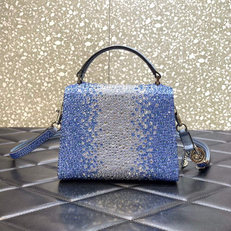 Valentino 1W2B0G97TZA0FO Vsling Mini Handbag With Sparkling Embroidery Gradient blue