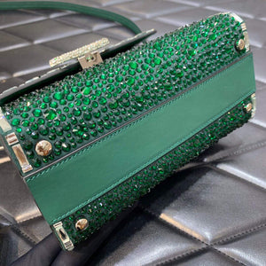 Valentino 1W2B0G97TZA0FO Vsling Mini Handbag With Sparkling Embroidery Green - Default Title - View 7