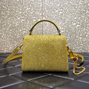 Valentino 1W2B0G97TZA0FO Vsling Mini Handbag With Sparkling Embroidery Yellow - Default Title - View 2