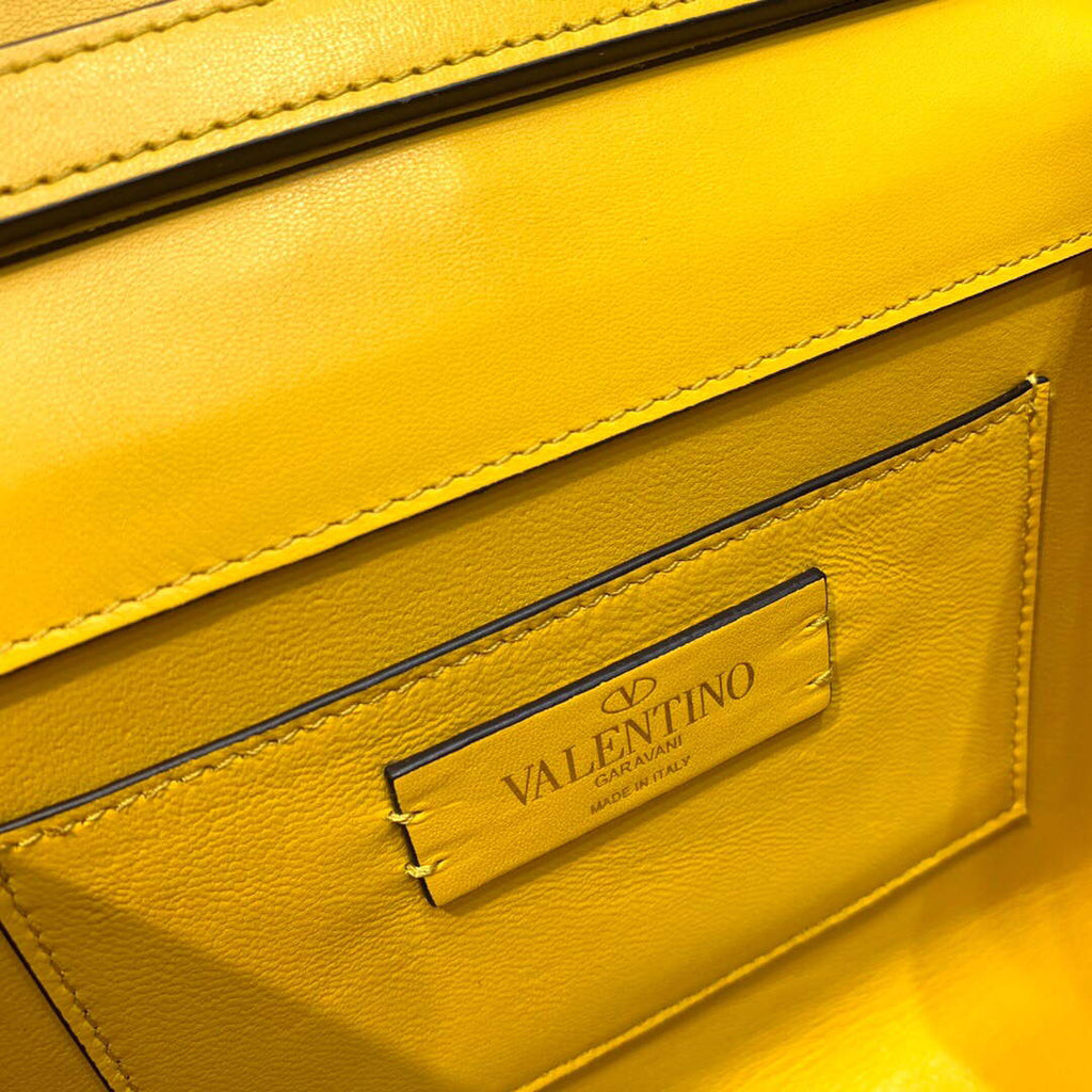 Valentino 1W2B0G97TZA0FO Vsling Mini Handbag With Sparkling Embroidery Yellow