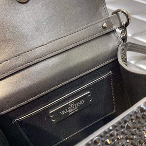 Valentino 1W2B0G97TZA0FO Vsling Mini Handbag With Sparkling Embroidery Black - Default Title - View 8