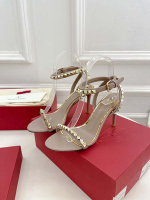 Valentino 2W0S0GX6JSI Rockstud Sandal In Nappa Leather With Plexi Heel 80mm V98827 - US 4=Euro 35 - View 5