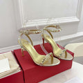 Valentino 2W0S0GX6JSI Rockstud Sandal In Nappa Leather With Plexi Heel 80mm V98828 - US 4=Euro 35 - View 1