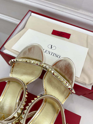Valentino 2W0S0GX6JSI Rockstud Sandal In Nappa Leather With Plexi Heel 80mm V98828 - US 4=Euro 35 - View 8