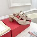 Valentino 3W2S0C47VOD Rockstud Flat Slide Sandal 60MM V98839 - US 4=35 - View 1