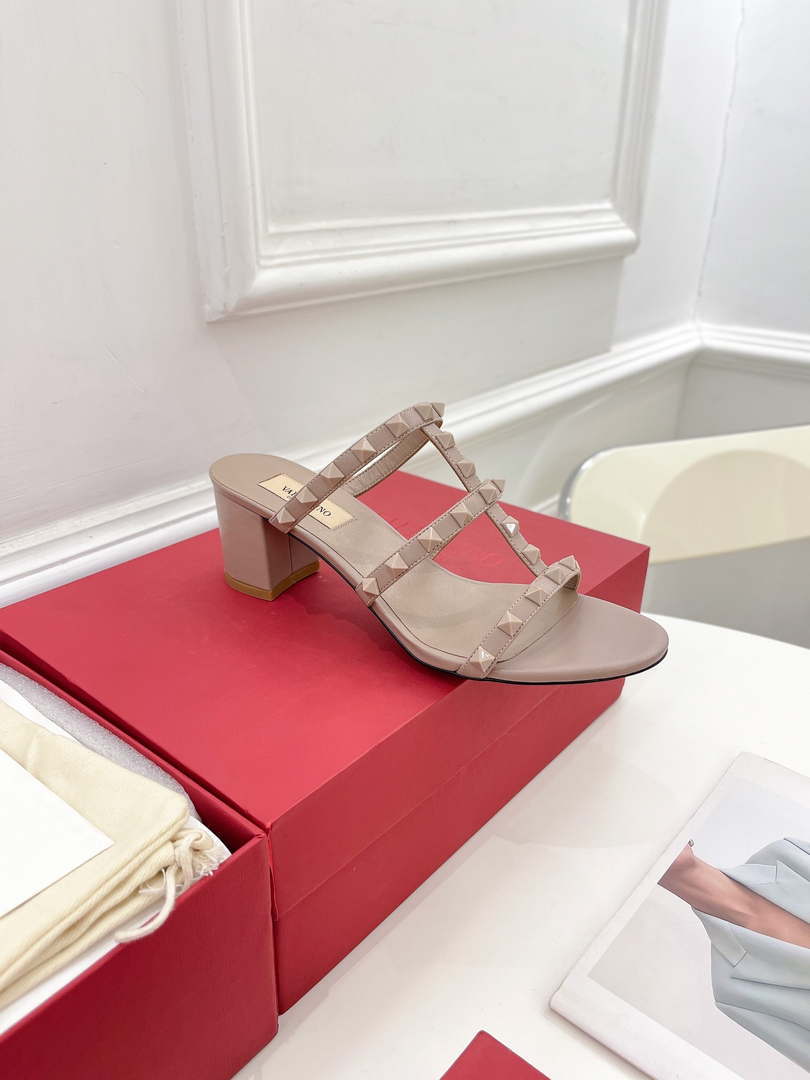 Valentino 3W2S0C47VOD Rockstud Flat Slide Sandal 60MM V98839