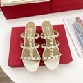 Valentino 3W2S0C47VOD Rockstud Flat Slide Sandal 60MM V98841 - US 4=35 - View 1