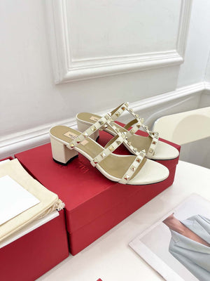 Valentino 3W2S0C47VOD Rockstud Flat Slide Sandal 60MM V98841 - US 4=35 - View 2