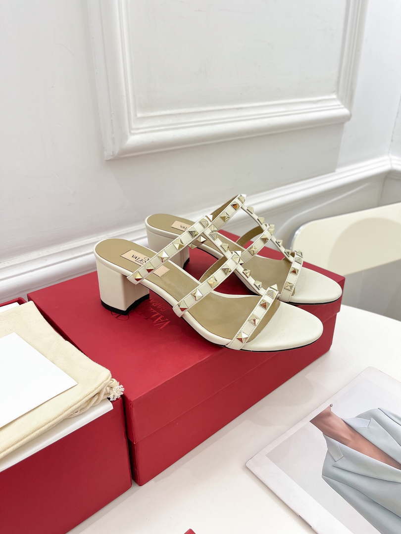 Valentino 3W2S0C47VOD Rockstud Flat Slide Sandal 60MM V98841