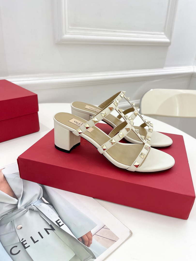 Valentino 3W2S0C47VOD Rockstud Flat Slide Sandal 60MM V98841