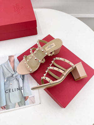 Valentino 3W2S0C47VOD Rockstud Flat Slide Sandal 60MM V98843 - US 4=35 - View 7