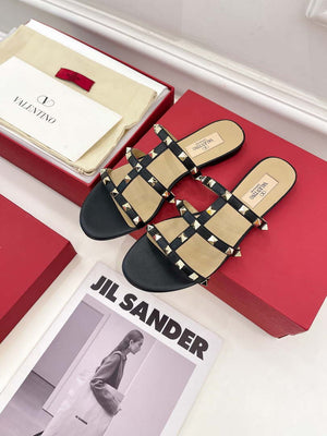 Valentino 3W2S0C49VOD Rockstud Flat Slide Sandal V98829 - US 4=Euro 35 - View 2