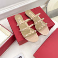 Valentino 3W2S0C49VOD Rockstud Flat Slide Sandal V98830 - US 4=Euro 35 - View 1
