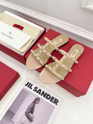 Valentino 3W2S0C49VOD Rockstud Flat Slide Sandal V98830 - US 4=Euro 35 - View 2