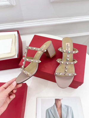 Valentino 3W2S0C47VOD Rockstud Flat Slide Sandal V98831 60 MM - US 4=35 - View 4