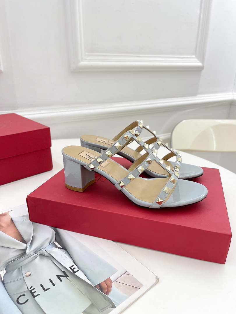 Valentino 3W2S0C47VOD Rockstud Flat Slide Sandal V98832 60 MM
