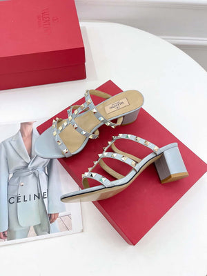 Valentino 3W2S0C47VOD Rockstud Flat Slide Sandal V98832 60 MM - US 4=35 - View 5