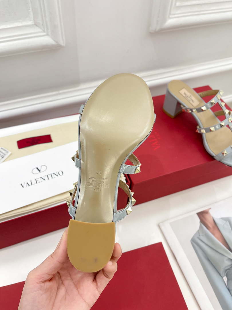 Valentino 3W2S0C47VOD Rockstud Flat Slide Sandal V98832 60 MM