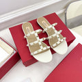 Valentino 3W2S0C49VOD Rockstud Flat Slide Sandal V98833 - US 4=Euro 35 - View 1