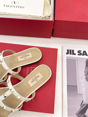 Valentino 3W2S0C49VOD Rockstud Flat Slide Sandal V98833 - US 4=Euro 35 - View 8