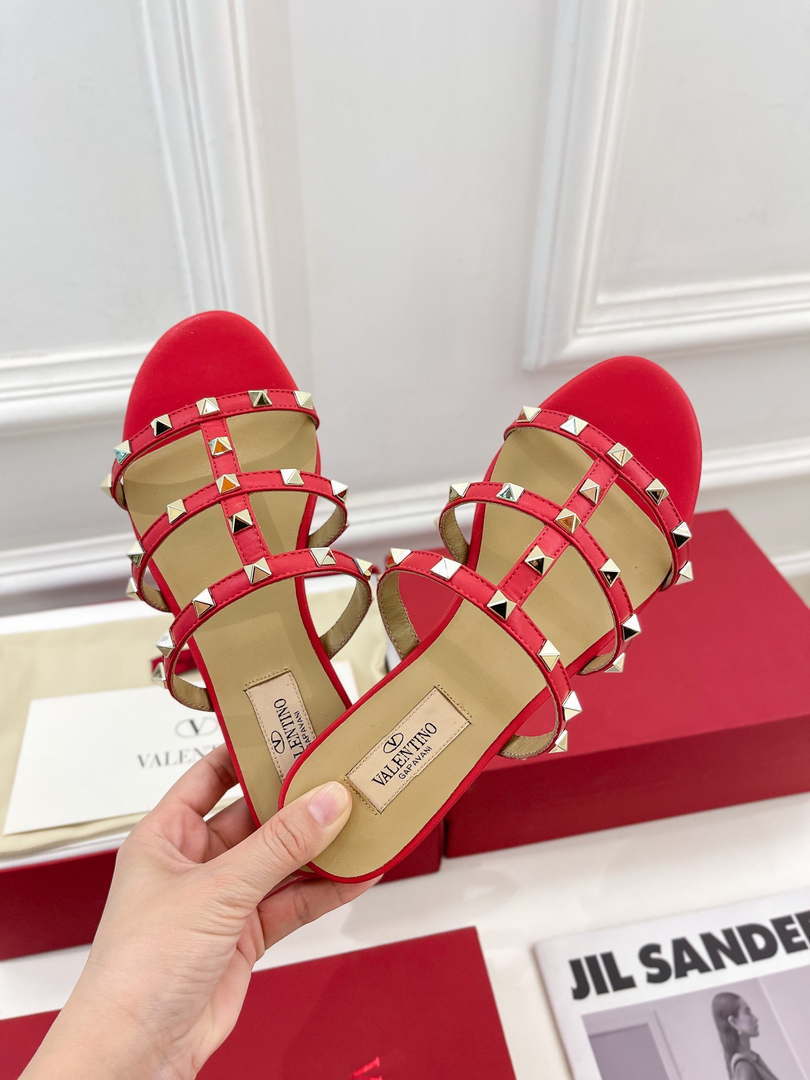 Valentino 3W2S0C49VOD Rockstud Flat Slide Sandal V98834 - US 4=Euro 35 - View 3