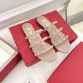 Valentino 3W2S0C49VOD Rockstud Flat Slide Sandal V98835 - US 4=Euro 35 - View 1