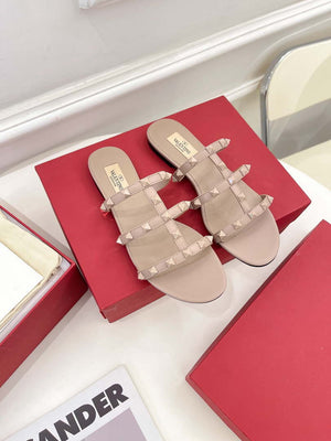 Valentino 3W2S0C49VOD Rockstud Flat Slide Sandal V98835 - US 4=Euro 35 - View 1