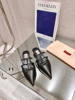 Valentino 4W0S0IZ2ACT Rockstud Wispy Calfskin Mule 20MM V10092 - 60MM / US 4=Euro 35 - View 1