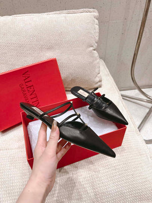 Valentino 4W0S0IZ2ACT Rockstud Wispy Calfskin Mule 20MM V10092 - 60MM / US 4=Euro 35 - View 6