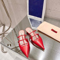 Valentino 4W0S0IZ2ACT Rockstud Wispy Calfskin Mule 20MM V10094 - US 4=Euro 35 - View 1