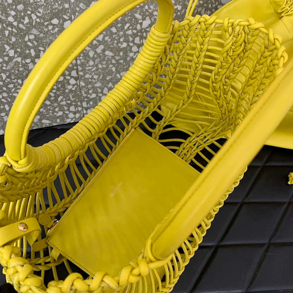 Valentino 4W2B0M97FHM-GH9 Valentino Garavani Tote Bag Yellow