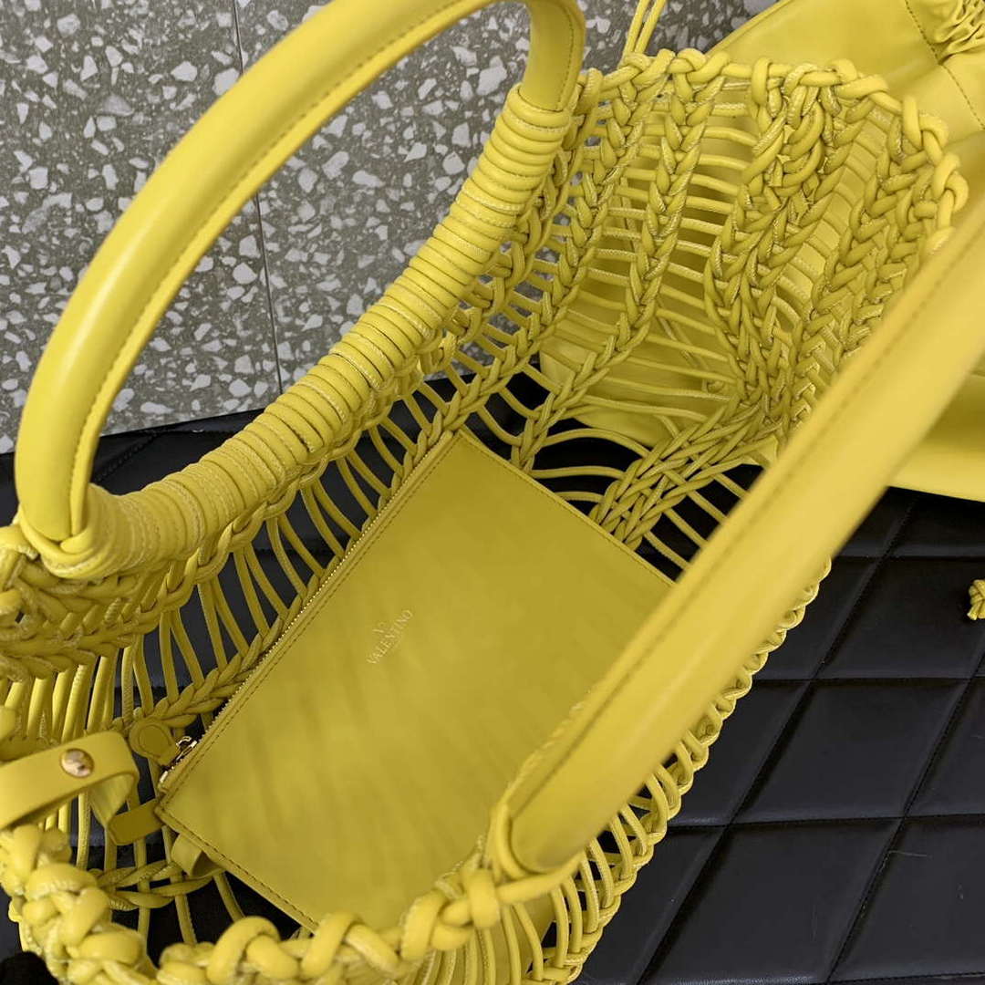 Valentino 4W2B0M97FHM-GH9 Valentino Garavani Tote Bag Yellow