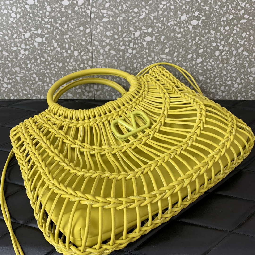 Valentino 4W2B0M97FHM-GH9 Valentino Garavani Tote Bag Yellow