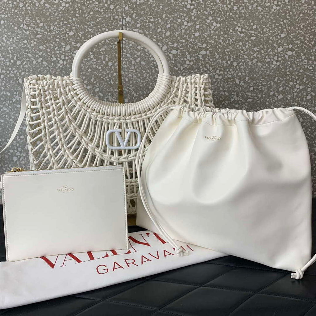 Valentino 4W2B0M97FHM-GH9 Valentino Garavani Tote Bag White