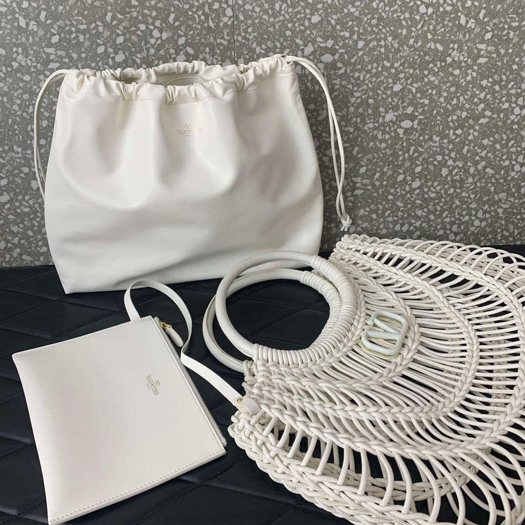 Valentino 4W2B0M97FHM-GH9 Valentino Garavani Tote Bag White