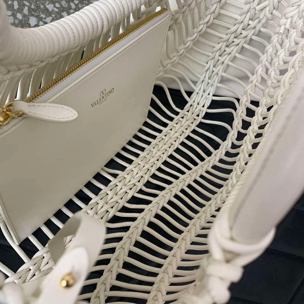 Valentino 4W2B0M97FHM-GH9 Valentino Garavani Tote Bag White