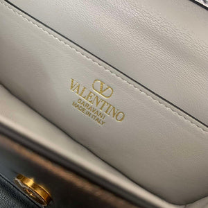 Valentino 4W2P0Z28IFI_P16 Valentino Garavani Mini Loco calfskin bag with crystals Silver - Default Title - View 8